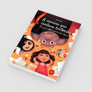 A menina que contava histórias (Edição Bilíngue: Português - Inglês)